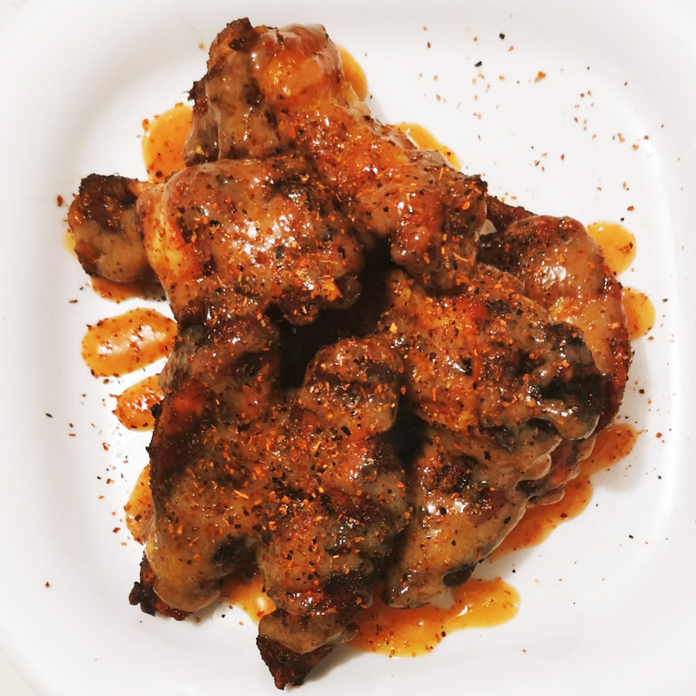 Alitas Mango Habanero Pizza del Chef